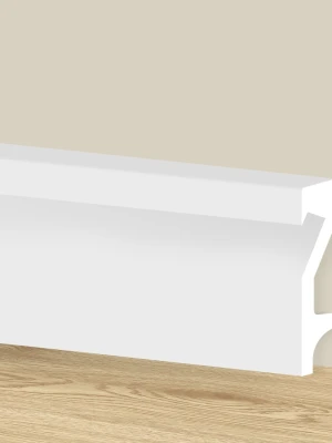Polistirola grīdlīste LED lentei, 2400x100x19mm
